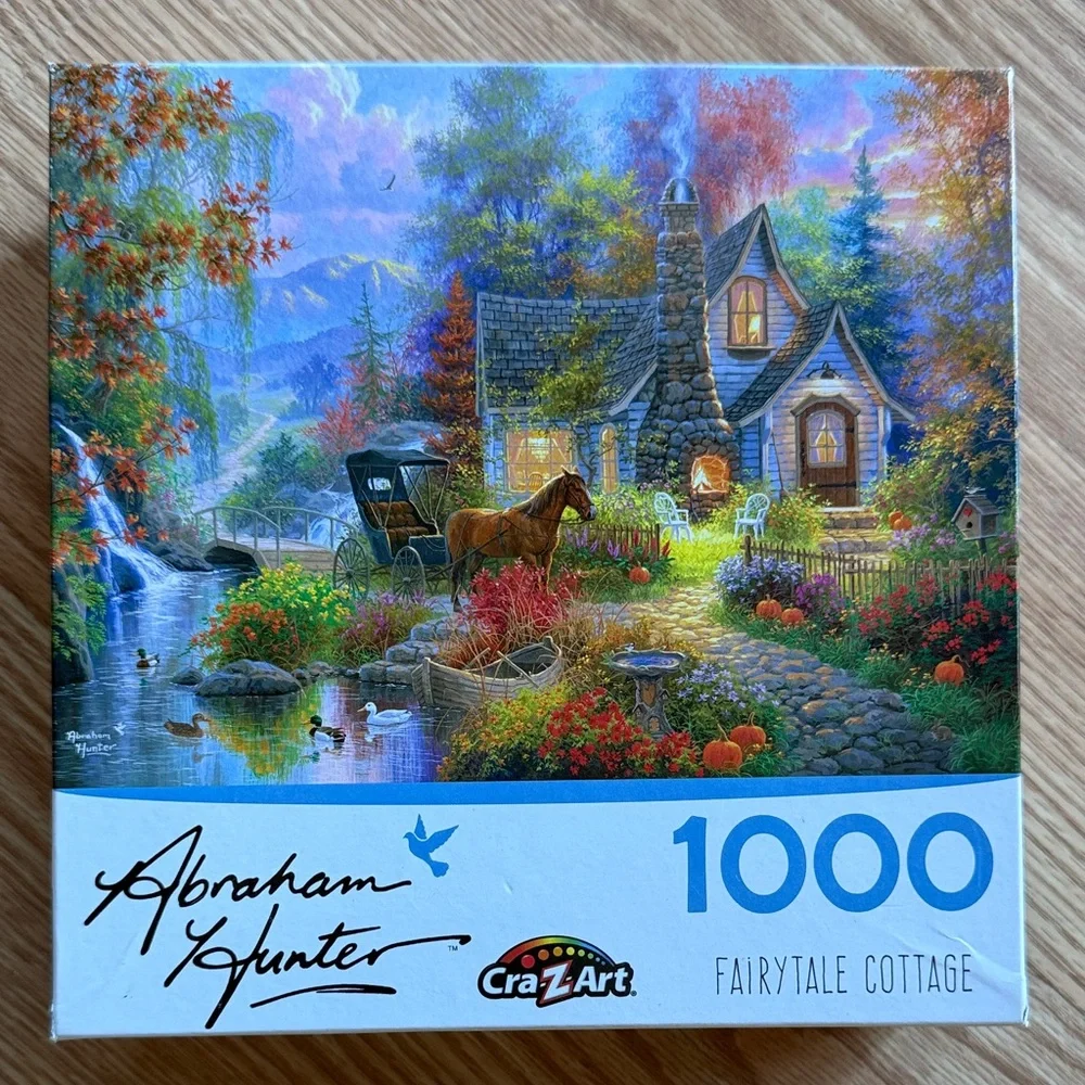 Fairytale Cottage by Abraham Hunter - 1000 Pieces 🧩 - Picture 1 of 8